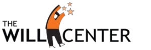 The WILL Center logo featuring an orange and black stylized person reaching upward toward three stars, alongside the text 'THE WILL CENTER' in black.